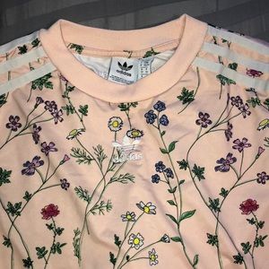 Floral Adidas body suit